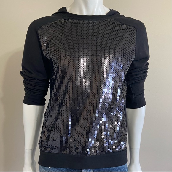 Armani Exchange sequinned hoodie - Picture 3 of 9